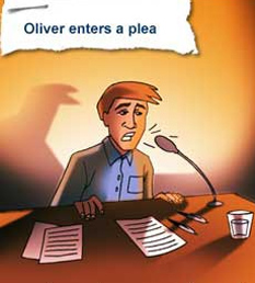 Oliver enters a plea