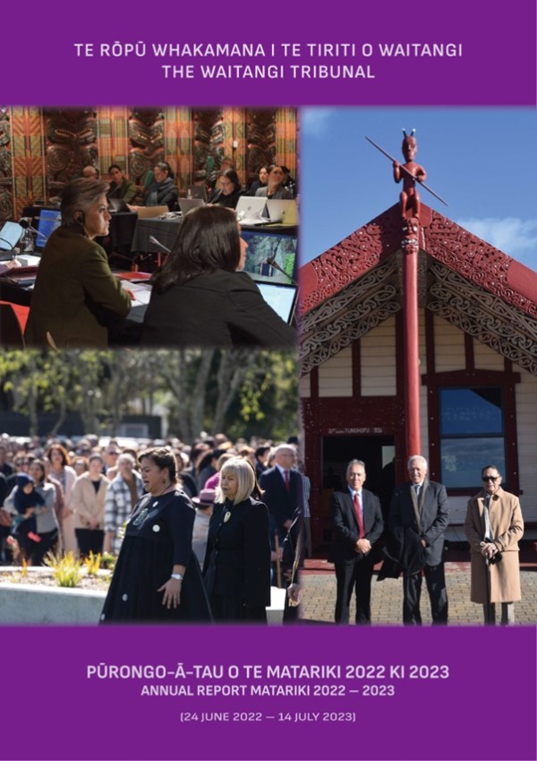 cover of Waitangi Tribunal annual report